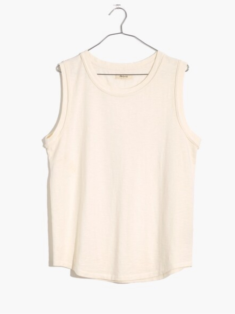 ·Madewell· Cream Bristol Muscle Tank Top